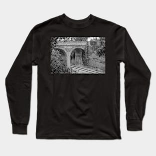 Brick built bridge over the railway line in rural Norfolk Long Sleeve T-Shirt